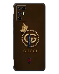 Чохол для ZTE Nubia RedMagic 6R з картинкою «Gucci — золотий метелик»