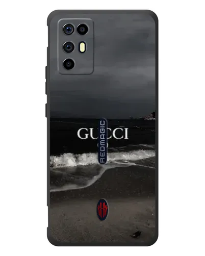 Чехол для ZTE Nubia RedMagic 6R с картинкой «Gucci — морской прибой»