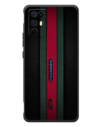 Чехол для ZTE Nubia RedMagic 6R с картинкой «Gucci — неоновая линия»