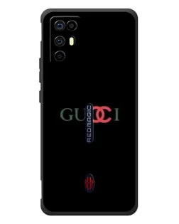 Чохол для ZTE Nubia RedMagic 6R з картинкою «Gucci — червоний градієнт»