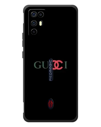 Чехол для ZTE Nubia RedMagic 6R с картинкой «Gucci — красный градиент»