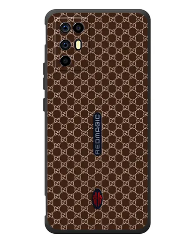 Чехол для ZTE Nubia RedMagic 6R с картинкой «Gucci — шоколадная сетка» Чехол для ZTE Nubia RedMagic 6R с картинкой «Gucci — шоколадная сетка»