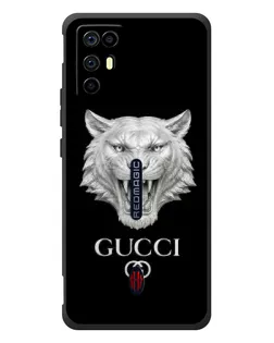 Чохол для ZTE Nubia RedMagic 6R з картинкою «Gucci — срібний лев»