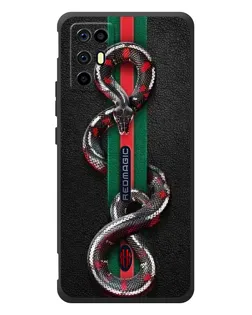 Чохол для ZTE Nubia RedMagic 6R з картинкою «Gucci — змія на смузі»