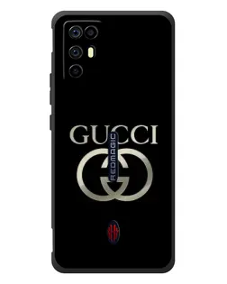 Чохол для ZTE Nubia RedMagic 6R з картинкою «Gucci — золото на чорному»