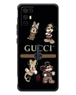 Чохол для ZTE Nubia RedMagic 6R з картинкою «Gucci — герої Disney та монограма»