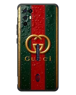 Чохол для ZTE Nubia RedMagic 6R з картинкою «Gucci — фірмова смуга та золото»