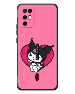 Чехол для ZTE Nubia RedMagic 6R с картинкой «Kuromi — любовь в сердце»