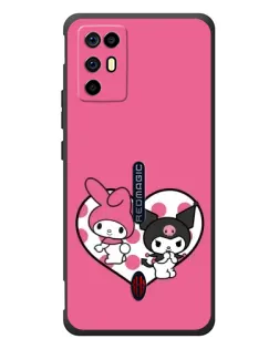 Чехол для ZTE Nubia RedMagic 6R с картинкой «Kuromi и My Melody»