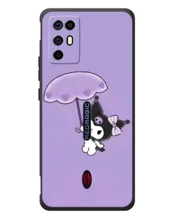 Чехол для ZTE Nubia RedMagic 6R с картинкой «Kuromi с зонтиком»