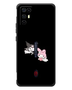 Чехол для ZTE Nubia RedMagic 6R с картинкой «My Melody и Kuromi»