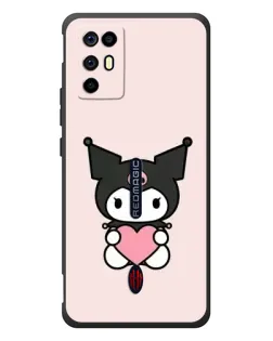 Чехол для ZTE Nubia RedMagic 6R с картинкой «Kuromi и сердце»