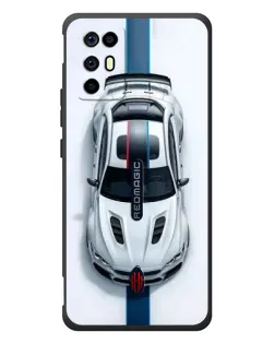 Чохол для ZTE Nubia RedMagic 6R з картинкою «Вид зверху — BMW M»