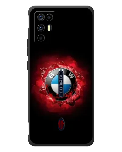 Чехол для ZTE Nubia RedMagic 6R с картинкой «Логотип BMW — вспышка»