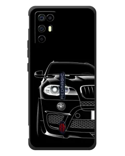 Чехол для ZTE Nubia RedMagic 6R с картинкой «Темный силуэт BMW»