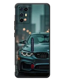 Чехол для ZTE Nubia RedMagic 6R с картинкой «BMW в огнях города»