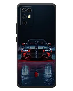 Чехол для ZTE Nubia RedMagic 6R с картинкой «BMW на мокрой дороге»