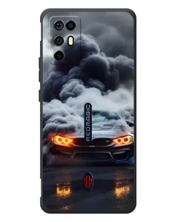 Чехол для ZTE Nubia RedMagic 6R с картинкой «BMW в дыму»