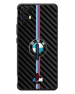 Чехол для ZTE Nubia RedMagic 6R с картинкой «Эмблема BMW и карбон»