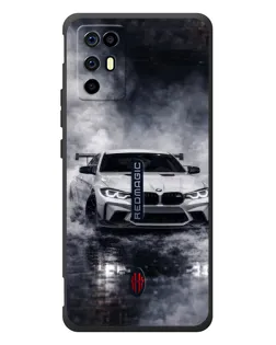 Чехол для ZTE Nubia RedMagic 6R с картинкой «BMW сквозь туман»