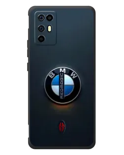 Чехол для ZTE Nubia RedMagic 6R с картинкой «Логотип BMW — минимализм»