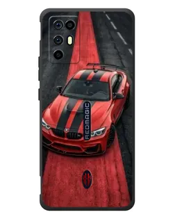Чехол для ZTE Nubia RedMagic 6R с картинкой «BMW на красной дорожке»