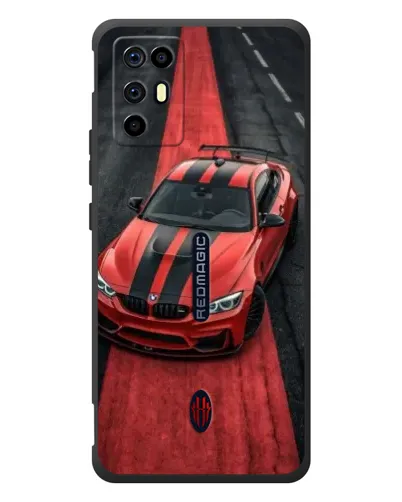 Чехол для ZTE Nubia RedMagic 6R с картинкой «BMW на красной дорожке»