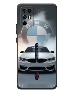 Чехол для ZTE Nubia RedMagic 6R с картинкой «BMW в белом дыму»