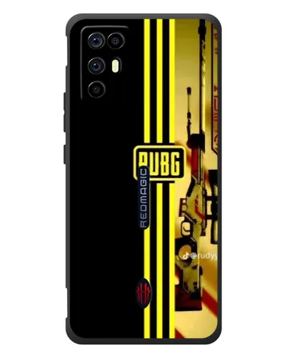 Чехол для ZTE Nubia RedMagic 6R с картинкой «PUBG — камуфляжный шлем»