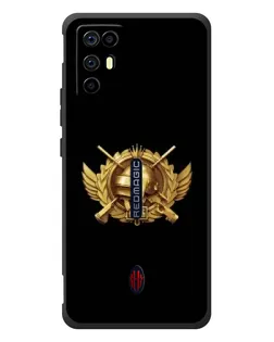 Чохол для ZTE Nubia RedMagic 6R з картинкою «PUBG — помаранчевий градієнт»