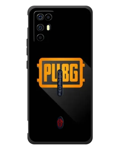 Чехол для ZTE Nubia RedMagic 6R с картинкой «PUBG — рамка лого»