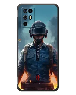 Чохол для ZTE Nubia RedMagic 6R з картинкою «PUBG — реалістичний герой»