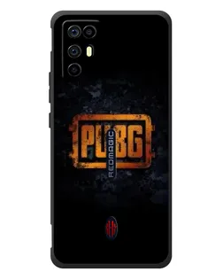 Чохол для ZTE Nubia RedMagic 6R з картинкою «PUBG — золотий логотип»