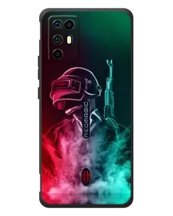 Чохол для ZTE Nubia RedMagic 6R з картинкою «PUBG — вогняний воїн»