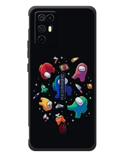 Чехол для ZTE Nubia RedMagic 6R с картинкой «Among Us космос»