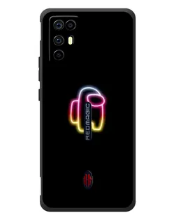 Чехол для ZTE Nubia RedMagic 6R с картинкой «Among Us градиент»