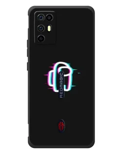 Чехол для ZTE Nubia RedMagic 6R с картинкой «Among Us неон»