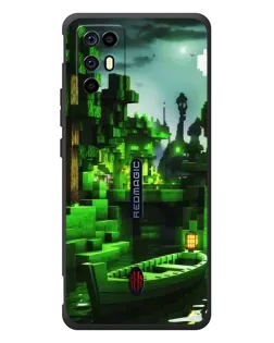 Чохол для ZTE Nubia RedMagic 6R з картинкою «Minecraft лісовий пейзаж»