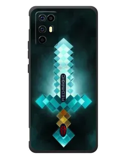 Чохол для ZTE Nubia RedMagic 6R з картинкою «Алмазний меч неон»