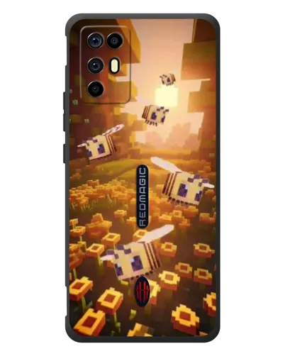 Чехол для ZTE Nubia RedMagic 6R с картинкой «Поле подсолнухов»