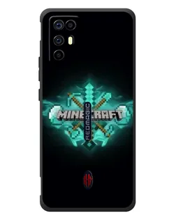 Чохол для ZTE Nubia RedMagic 6R з картинкою «Minecraft Diamond лого»