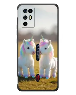 Чохол для ZTE Nubia RedMagic 6R з картинкою «Пара єдинорогів»