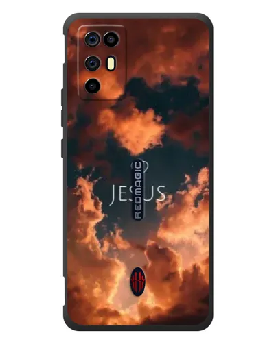Чехол для ZTE Nubia RedMagic 6R с картинкой «Сияние Имени Jesus»