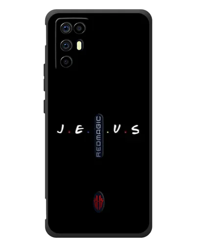 Чехол для ZTE Nubia RedMagic 6R с картинкой «Точки веры J.E.S.U.S.»