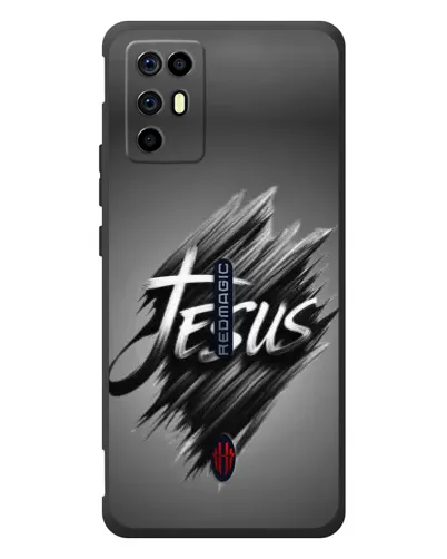 Чехол для ZTE Nubia RedMagic 6R с картинкой «Надпись Jesus Graffiti»