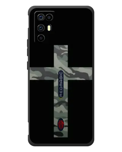 Чехол для ZTE Nubia RedMagic 6R с картинкой «Милитари Крест»
