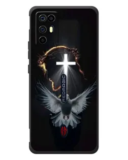 Чехол для ZTE Nubia RedMagic 6R с картинкой «Голубь и Свет»