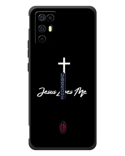 Чехол для ZTE Nubia RedMagic 6R с картинкой «Иисус любит тебя»