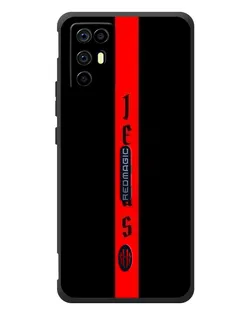Чехол для ZTE Nubia RedMagic 6R с картинкой «Красная линия веры»