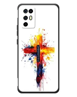 Чехол для ZTE Nubia RedMagic 6R с картинкой «Акварельный крест»